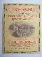 Etikette / Scotch Whisky - ONE LITRE / The GLENMORANGIE - Whisky