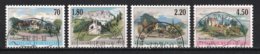 Liechtenstein 2001 : Timbres Yvert & Tellier N° 1203 - 1204 - 1205 Et 1206 Avec Oblit. Rondes. - Usati