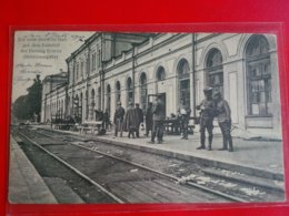 DER ERSTE DEUTSCHE STAB AUF DEM BAHNHOF DER FESTUNG KOWNO - Litauen