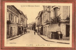 CPA - LIBOS (47) - Aspect De La Grand'Rue Dans Les Années 30 - Libos