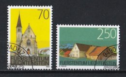 Liechtenstein 2003 : Timbres Yvert & Tellier N° 1255 Et 1256 Avec Oblit.rondes. - Oblitérés