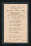 BROEDER AUGUSTINUS / DOMINICUS VAN HOECKE - LOKEREN 1830   TIELT 1901 - Todesanzeige