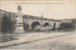 70 AILLEVILLERS HAUTE SAONE  CPA MONUMENT ET PONT CHARROT - Other & Unclassified