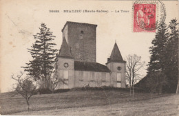 70  BEAUJEU  HAUTE  SAONE BELLE  CPA SEPIA   LE CHATEAU - Autres & Non Classés