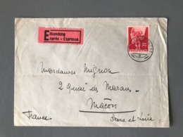 Suisse 1943, Lettre Par EXPRESS Pour La France - (B2384) - Covers & Documents