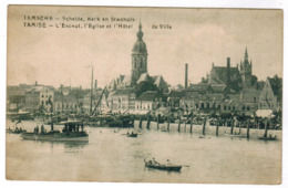 Temse, Temsche, Schelde, Kerk En Stadhuis (pk63095) - Temse