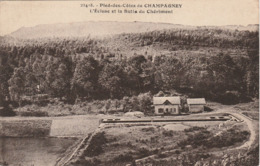 70 CHAMPAGNEY  HAUTE  SAONE  BELLE  CPA SEPIA  L'ECLUSE ET LA BUTTE DU CHERIMONT - Altri & Non Classificati