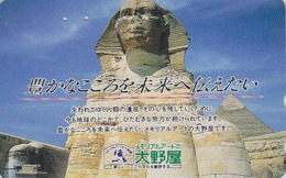 Télécarte Japon / 110-146360 - Site EGYPTE - PYRAMIDE & SPHINX B - EGYPT Rel. Japan Phonecard - 193 - Culture