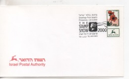 Cpa.Timbres.Israël.2000. Israel Postal Authority Tel Aviv Yafo Timbre Fleurs - Gebruikt (zonder Tabs)