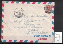 1 Enveloppes De 1961 Issues De Guyane Française - Storia Postale