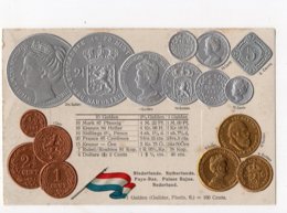 Delcampe - 3 - MONNAIE - PAYS - BAS - Représentation Des Pièces De Monnaie   *en Relief*embossed* - Münzen (Abb.)