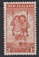 New Zealand 1942 Health - Children On Swing 2d+1d MH - Ungebraucht