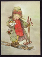 Girl Skiing And Giving An Envelope - Lisi Martin - Pictura Graphica AB - Andere