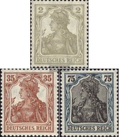 German Empire 102-104 (complete Issue) Volume 1918 Completeett Unmounted Mint / Never Hinged 1918 Germania - Unused Stamps