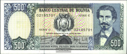 Bolivia Pick-number: 166a Uncirculated 1981 500 Pesos Boliv. - Bolivia