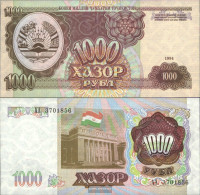 Tajikistan Pick-number: 9a Uncirculated 1994 1.000 Rubles - Tadjikistan