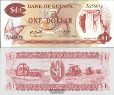 Guyana Pick-number: 21g, Signature 9 Uncirculated 1992 1 US Dollars - French Guiana