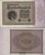 German Empire Rosenbg: 82a, Empire Printing Uncirculated 1923 100.000 Mark - 100000 Mark