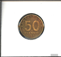DDR Jägernr: 1504 1950 A Very Fine Aluminum-Bronze Very Fine 1950 50 Pfennig Pflug Before Smelter - 50 Pfennig