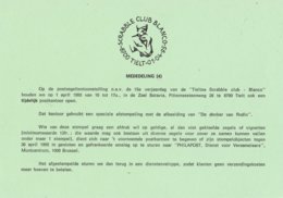 België - Dienstpostkaart - Tielt - 15e Verjaardag Van De Tieltse Scrabble Club "Blanco" - (1995) - Canceled To Order