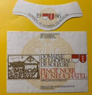 12148 - Pinot Noir De Neuchâtel 1986 Domaine De L'Hôpital De Soleure Suisse - Kunst