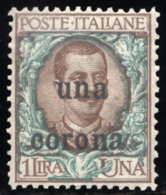 1919 OCCUPAZIONE DALMAZIA N.1 NUOVO** INTEGRO CENTRATISSIMO - MNH PERFECT CENTERED - Dalmatia