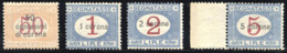 1922 OCCUPAZIONE DALMAZIA SEGNATASSE N.1-4 NUOVI** INTEGRI - MNH - Dalmatie