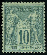 Neuf Avec Charnière N° 65, 10c Vert Type I, Cl, Très Frais, T.B. Signé Calves - Otros & Sin Clasificación