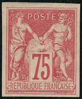 Neuf Sans Gomme N° 81c, 75c Rose Vif, Type II N.D., Réimpression Granet, TB, Signé Guy - Other & Unclassified