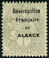 Neuf Sans Charnière N° 107, Le Blanc Surchargé Réoccupation Française En Alsace, TB - Spink Maury 2A - Andere & Zonder Classificatie