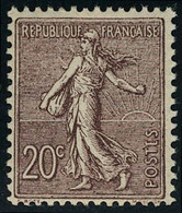 Neuf Sans Charnière N° 131a, 20c Brun Lilas Foncé T.B. - Otros & Sin Clasificación