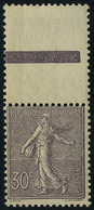 Neuf Sans Charnière N° 133, 30c Lilas Semeuse Lignée, Bdf, T.B. - Other & Unclassified