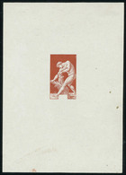 N° 185, JO 1924, épreuve Du Centre Seul Du 30c Milon De Crotone T.B. Signé Wolf, Rare - Other & Unclassified