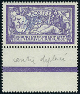 Neuf Sans Charnière N° 206c, 3f Violet Et Bleu, Centre Déplacé, Excellent Centrage, SUPERBE - Other & Unclassified