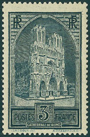 Neuf Sans Charnière N° 259a, 3f Cathédrale De Reims, Type II, T.B. - Other & Unclassified