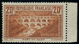 Neuf Sans Charnière N° 262Aa, 20f Pont Du Gard Type I Chaudron Clair, Bdf, T.B. Signé A Brun Et Calves + Certificat JF B - Other & Unclassified