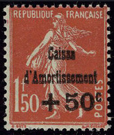 Neuf Sans Charnière N° 275/77, La 5ème Série Caisse D'Amortissement, T.B. - Other & Unclassified