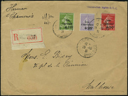 Lettre N° 275/77, La Série Caisse Amortissement Sur LR De Chamonix Pour Mulhouse 1931, T.B. - Other & Unclassified