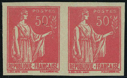 Neuf Sans Charnière N° 283, 50c Rouge Faux De Samoreau, Paire Hor, ND, T.B. - Other & Unclassified