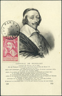 Lettre N° 305, Richelieu S/CP Maximum (Ed. N.D.249 Buste Avec Légende), Càd Paris 12.6.35, TB - Other & Unclassified