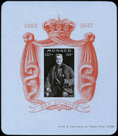 Neuf Sans Charnière N°  2A, 200f + 300f, 25 Ans De Règne Louis II, Bloc Sur Papier Bleuté, T.B. - Otros & Sin Clasificación
