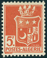 Neuf Avec Charnière N° 197d + 197e, 5f Rouge Orange, 1ex Dent. + 1ex ND, T.B. Signé Brun - Otros & Sin Clasificación