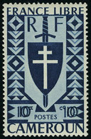 Neuf Sans Charnière N° 250a, 10c Bleu, Double Impression De La Valeur T.B. - Otros & Sin Clasificación