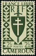 Neuf Avec Charnière N° 257a, 2f Erreur De Couleur Vert Foncé, TB, Signé - Otros & Sin Clasificación