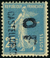 Neuf Avec Charnière N° 37/40, Les 4 Valeurs Semeuse Surch. OF, TB, Signé Brun - Otros & Sin Clasificación