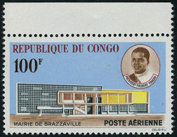 Neuf Sans Charnière N° 11, 100 F Mairie De Brazzaville, T.B. - Autres & Non Classés