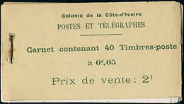 Neuf Sans Charnière N° 44, 5c Vert-jaune Et Vert, Lagune Ebrié, Carnet De 40t. Chaque Feuillet Obl Abidjan 2 Nov 15, TB  - Other & Unclassified