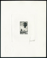 N° 310. 1f Montgolfière, épreuve D'artiste En Noir, Signée, T.B. - Other & Unclassified