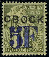 Neuf Avec Charnière N° 31, 5f Sur 1f Olive, Centrage Parfait, Rare Ainsi, Superbe Signé Brun - Andere & Zonder Classificatie