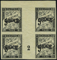 Neuf Sans Charnière N° 1a, 5c Noir Réimpression, Bloc De 4, Millésime 2, TB RRR - Andere & Zonder Classificatie